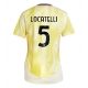 Juventus Manuel Locatelli #5 Replike Gostujuci Dres za Ženska 2024-25 Kratak Rukav